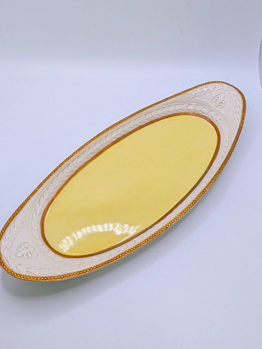 Mottahedeh Hand Painted Porcelain Oval Dish - Home Decor